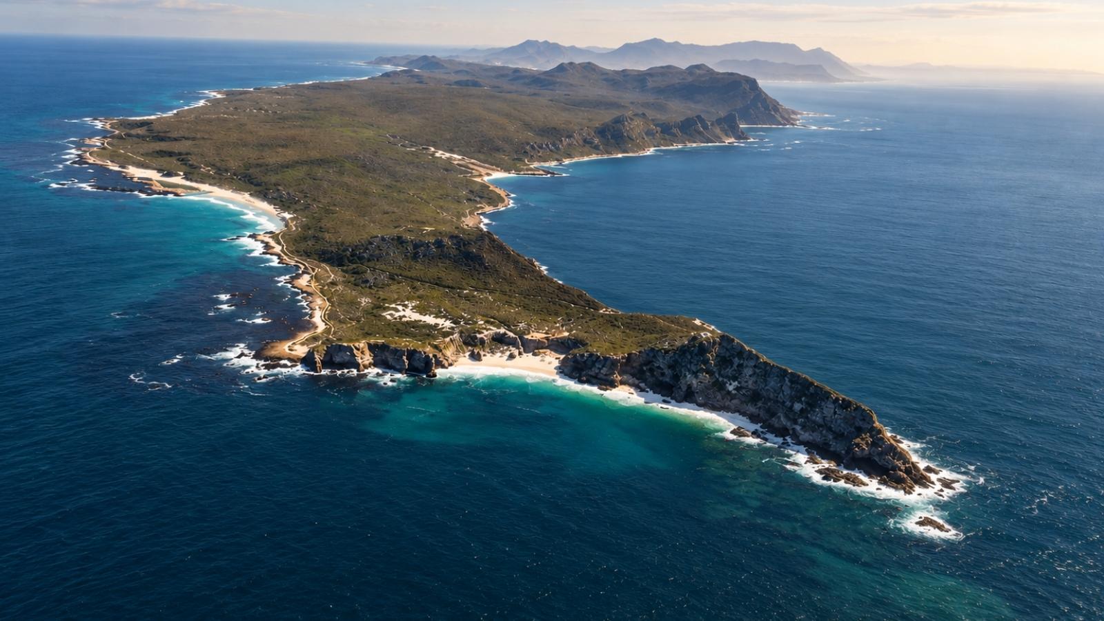 Ocean swell around the Cape Peninsula, illustrating how Cape Town’s geography influences surf conditions.